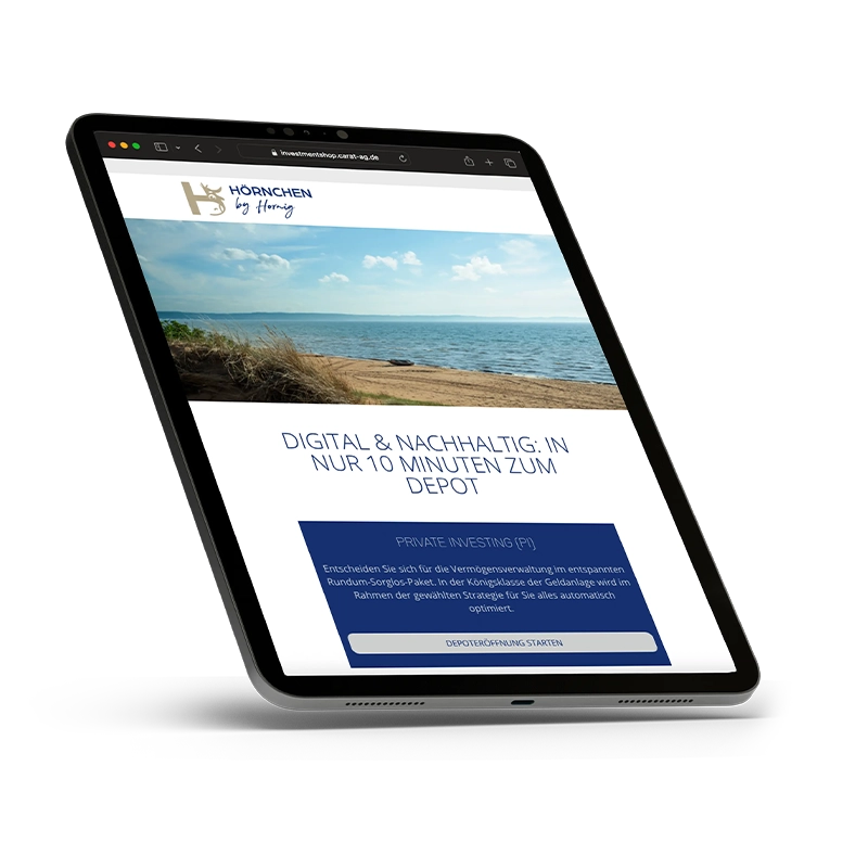 Investmentshop-Tablet