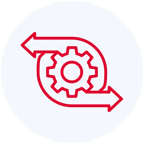 Asset Allokation Icon für automatisierte Asset Allokation