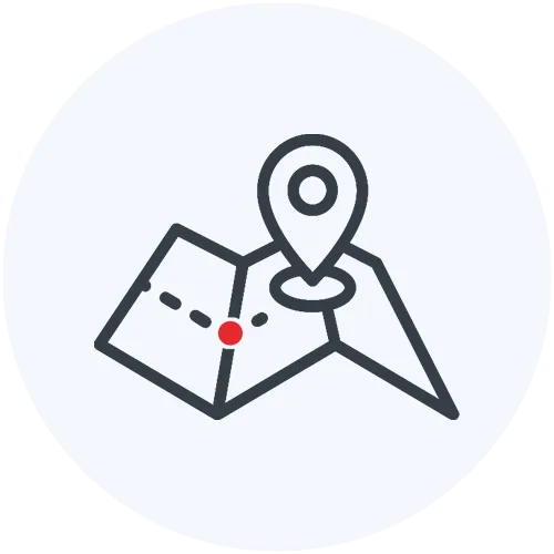 Icon für Standort und Termine