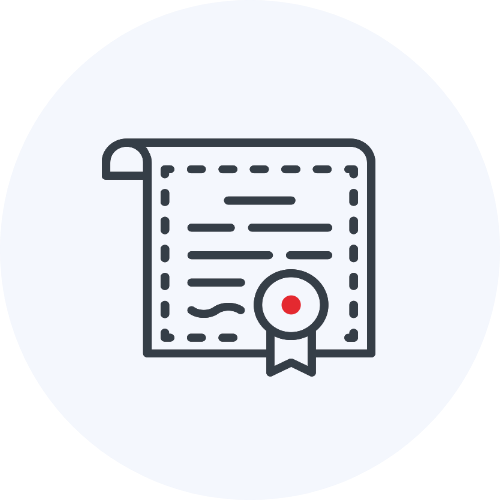 Icon eines Zertifikats