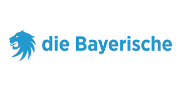 Blaues Logo von die Bayerische.