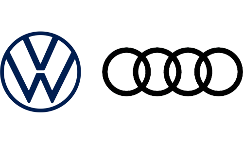 VW-Audi Logos von VW und Audi