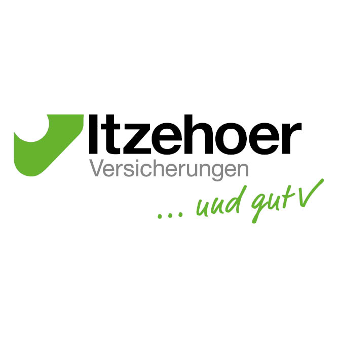 Itzehoer Versicherungen Logo, grüner Haken und schwarzer Text